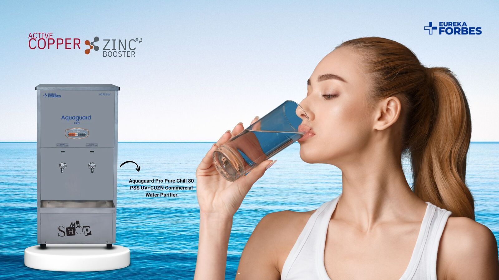 Aquaguard Pro Pure Chill 80 PSS UV+CUZN The Ultimate Hydration Solution for Your Business in Gurgaon & Delhi NCR